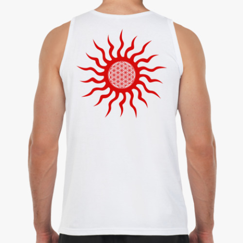 Майка с принтом Солнечный круг