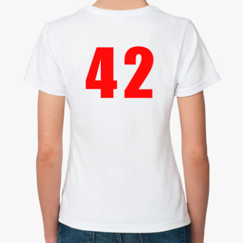 Классическая футболка с принтом H2G2