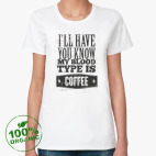 Женская футболка органик