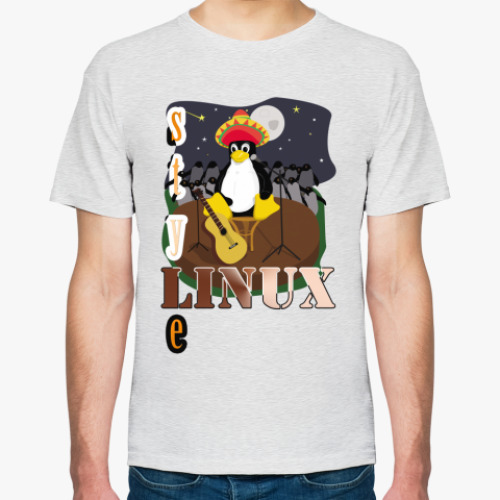 Футболка с принтом Linux