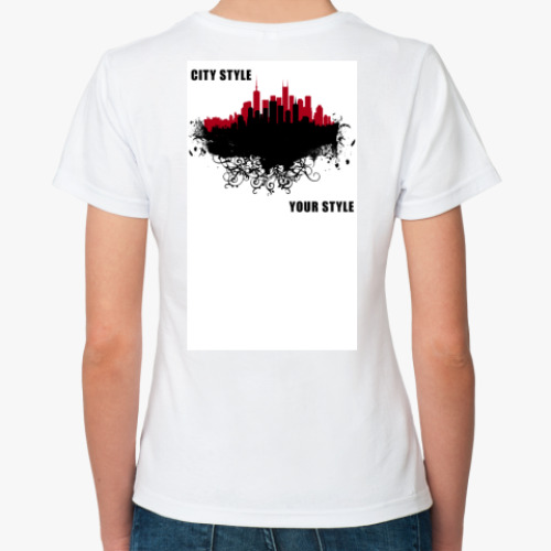 Классическая футболка с принтом  City Style