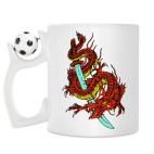 Кружка с футбольным мячиком
