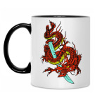 Кружка двухцветная