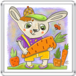 Зайчик с морковкой