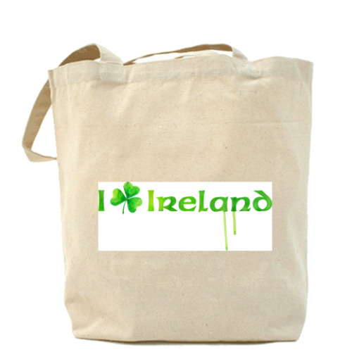 Сумка шоппер с принтом I love Ireland