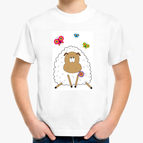 Детская футболка с принтом Sheep