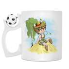 Кружка с футбольным мячиком