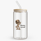 Банка с бамбуковой крышкой