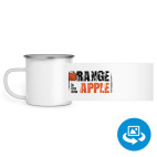 Кружка металлическая белая (круговая запечатка)