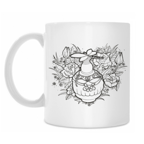 Кружка с принтом 'Рок-н-роуз'