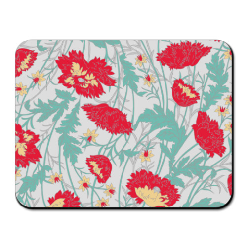 Коврик для мыши с принтом  Маки