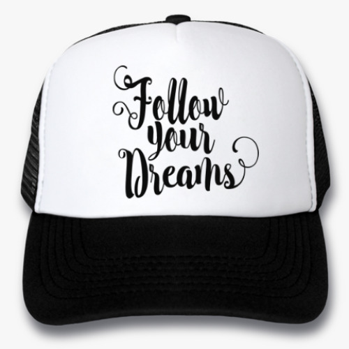 Кепка-тракер с принтом Follow your dreams