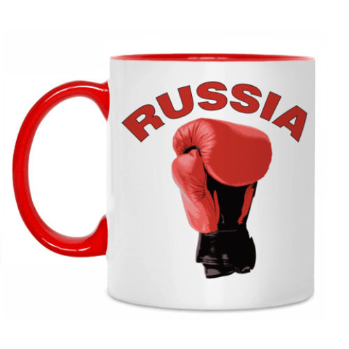 Кружка с принтом Россия