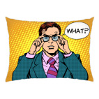 Подушка 47x35 см WHAT?