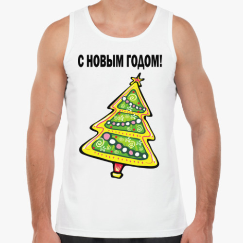 Майка с принтом Новый год