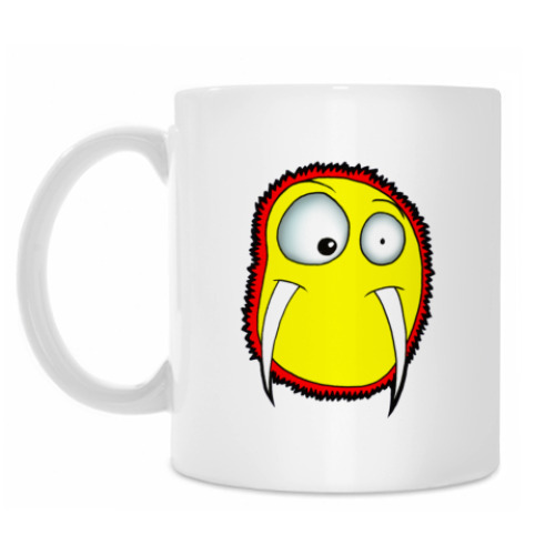 Кружка с принтом бактерия