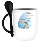 Кружка с ложкой