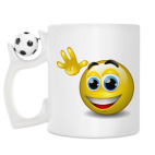Кружка с футбольным мячиком