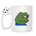Кружка с футбольным мячиком