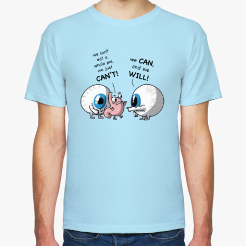 Футболка с принтом Сожри пирог