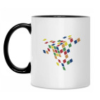 Кружка двухцветная