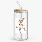 Банка с бамбуковой крышкой