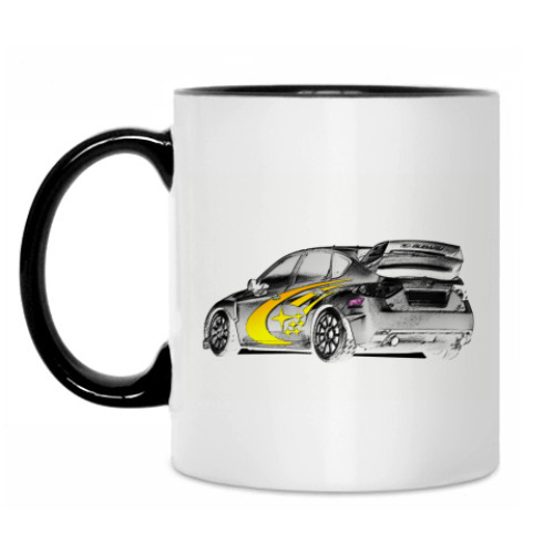 Кружка с принтом Love Subaru