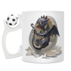 Кружка с футбольным мячиком