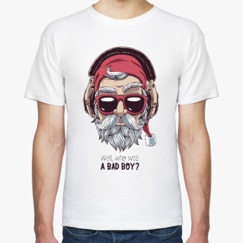 Футболка с принтом Who was a bad boy?