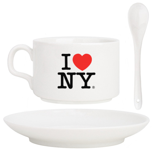 Кофейный набор с принтом I LOVE NY