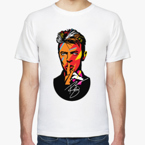 Футболка с принтом David Bowie