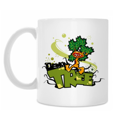 Кружка с принтом Деревце