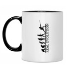 Кружка двухцветная