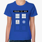 Классическая женская футболка TARDIS