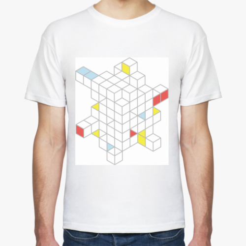 Футболка с принтом cubes