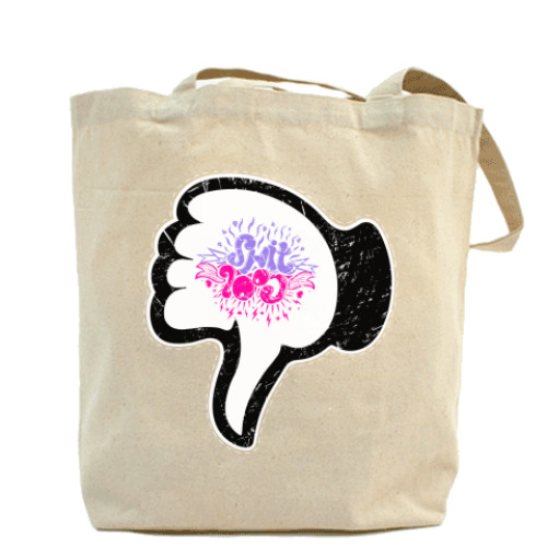 Сумка шоппер с принтом кулшыт