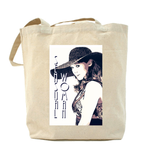 Сумка шоппер с принтом 'Woman'