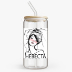 Банка с бамбуковой крышкой