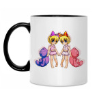 Кружка двухцветная