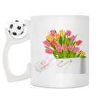 Кружка с футбольным мячиком