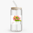 Банка с бамбуковой крышкой