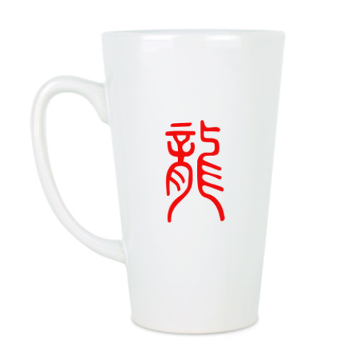 Чашка Латте с принтом Дракон