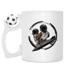 Кружка с футбольным мячиком