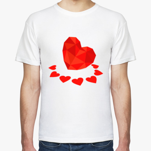 Футболка с принтом Влюбленное сердце