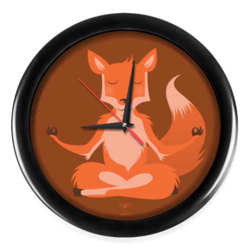 Настенные часы с принтом Animal Zen: F is for Fox