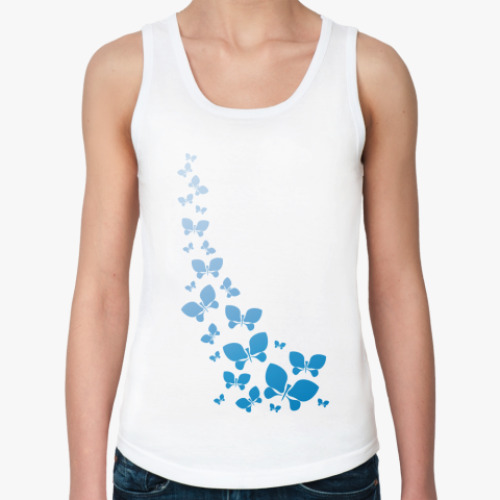 Женская майка с принтом Бабочки