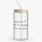 Банка с бамбуковой крышкой