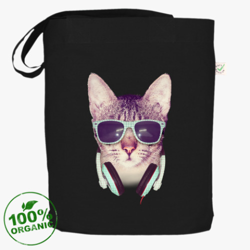 Сумка шоппер с принтом Cool Cat