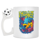 Кружка с футбольным мячиком