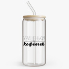 Банка с бамбуковой крышкой